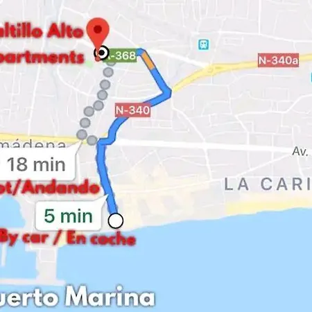 아파트 Macarena's *sea View*-saltillo Alto 토레몰리노스